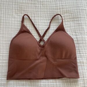 DSG Brown Ribbed Bralette